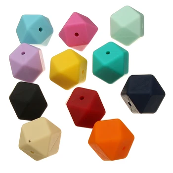 Wholesale Large Hexagon Loose Silicone Beads for Teething Necklace Silicone Teething Beads For Baby Teether Safe Loose Beads
Wholesale Large Hexagon Loose Silicone Beads for Teething Necklace Silicone Teething Beads For Baby Teether Safe Loose Beads