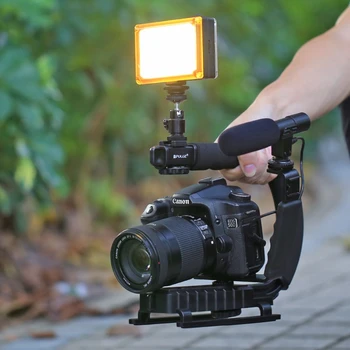 PULUZ U-Grip Action Stabilizing Handle Grip Rig Triple Shoe Mount Video for iPhone 8 X Gopro Smartphone Canon Sony DSLR Camera
PULUZ U-Grip Action Stabilizing Handle Grip Rig Triple Shoe Mount Video for iPhone 8 X Gopro Smartphone Canon Sony DSLR Camera