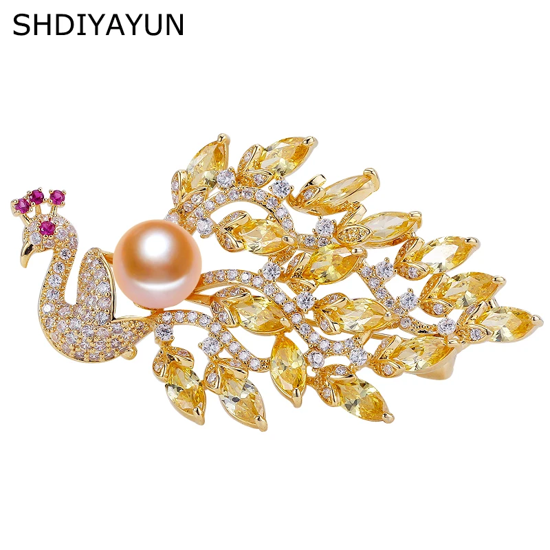 SHDIYAYUN 2019 Pearl Brooch For Women Peacock Brooches Pins Natural Freshwater Pearl Fine Jewelry Accessories High grade Jewelry
SHDIYAYUN 2019 Pearl Brooch For Women Peacock Brooches Pins Natural Freshwater Pearl Fine Jewelry Accessories High grade Jewelry
