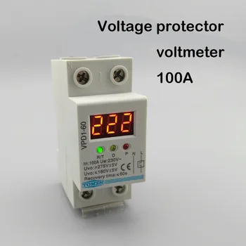 100A 220V automatic reconnect over and under voltage protection protective device relay with Voltmeter voltage monitor
100A 220V automatic reconnect over and under voltage protection protective device relay with Voltmeter voltage monitor