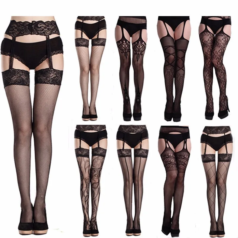 Sexy Female Fishent Pantyhose Women Thigh-Highsgarter Belt Open Crotch Calcetines Mujer Women Stockings Lace Meias SW025
Sexy Female Fishent Pantyhose Women Thigh-Highsgarter Belt Open Crotch Calcetines Mujer Women Stockings Lace Meias SW025