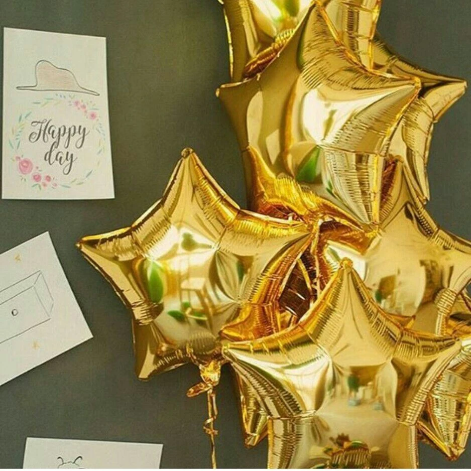 3PCS Baby Shower 18 inch Gold Star Helium Foil Balloons Boy Girls Happy Birthday Party Supplies 1st Party Decoration Golden Ball
3PCS Baby Shower 18 inch Gold Star Helium Foil Balloons Boy Girls Happy Birthday Party Supplies 1st Party Decoration Golden Ball