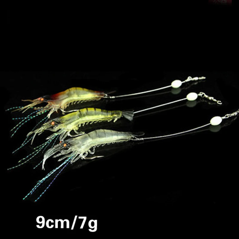Silicone Shrimp Soft Lure 9cm/6g Fishing Artificial Bait With Glow Hook Swivels Sabiki Rigs Fishing Lure Anzois Para Pesca FU457
Silicone Shrimp Soft Lure 9cm/6g Fishing Artificial Bait With Glow Hook Swivels Sabiki Rigs Fishing Lure Anzois Para Pesca FU457