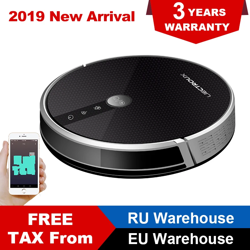 

LIECTROUX C30B Robot Vacuum Cleaner 3000Pa Suction 2D Map Navigation Smart Memory WiFi App Electric Water Tank Wet Mopping