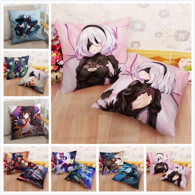 New Home Textile Two sided Square Pillow Case Anime NieR Automata Kono Subarashii Sekai ni Shukufuku o! Glory of the king
New Home Textile Two sided Square Pillow Case Anime NieR Automata Kono Subarashii Sekai ni Shukufuku o! Glory of the king