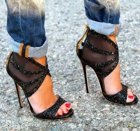 Moraima Snc Bling bling Glitter Embellished High heel Sandal Peep Toe Cutouts Thin Heels Pumps Woman Sexy Party Dress Heels
Moraima Snc Bling bling Glitter Embellished High heel Sandal Peep Toe Cutouts Thin Heels Pumps Woman Sexy Party Dress Heels