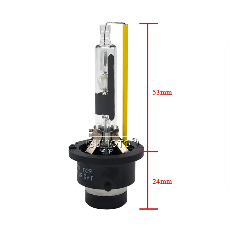 SUKIOTO Car xenon Headlight bulbs D2S D2R D4S D4R 55W 5500K Fast Bright xenon white hid lamps metal D2S hid projector lens lamp (4)