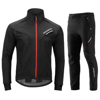 ROCKBROS Winter Cycling Sets Long Sleeve Thermal Fleece Windproof Reflective Clothes Men mtb Bike Bicycle Rainproof Cycling Sets
ROCKBROS Winter Cycling Sets Long Sleeve Thermal Fleece Windproof Reflective Clothes Men mtb Bike Bicycle Rainproof Cycling Sets