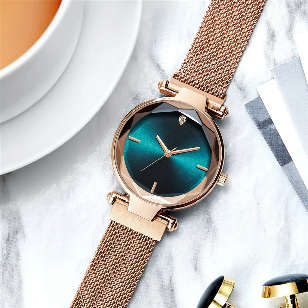 Reloj mujer высококачественные новые часы для женщин вибрационная сеть красная сетка