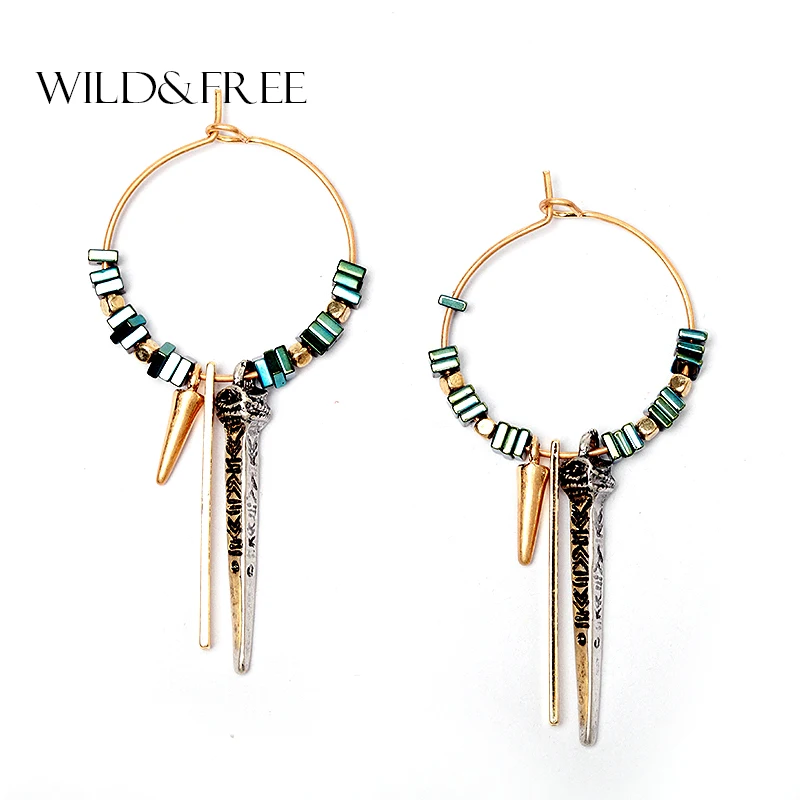 Wild & Free Vintage Women Green Ore Bead Pendant Hoop Earrings Texture Pattern Shape Natural Stone Drop Earrings Jewelry Gift
Wild & Free Vintage Women Green Ore Bead Pendant Hoop Earrings Texture Pattern Shape Natural Stone Drop Earrings Jewelry Gift