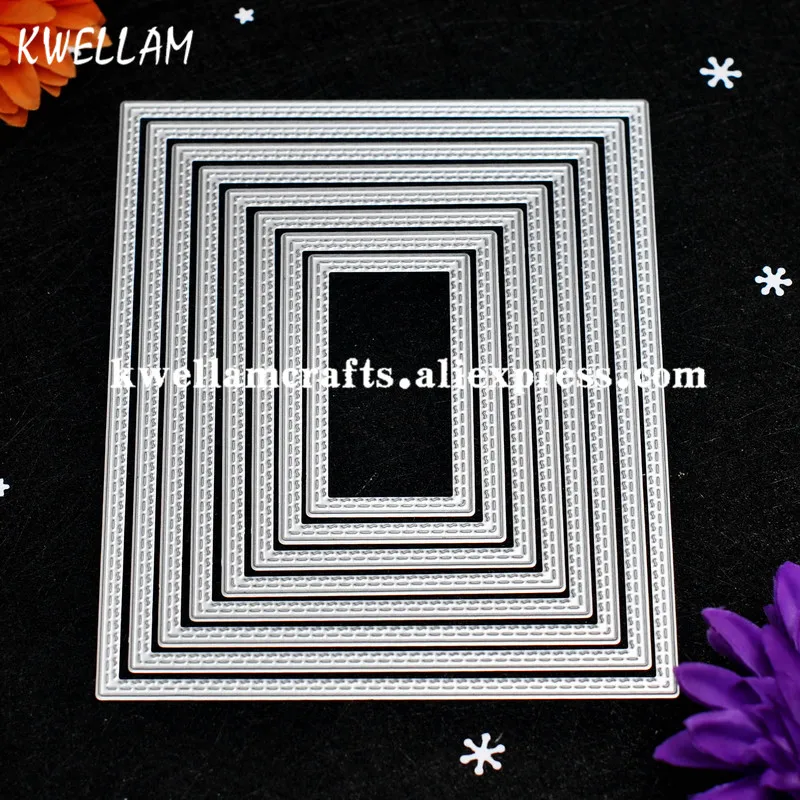 Double Stitched Frame Metal Die Cutting Embossing Scrapbooking Steel Craft Dies