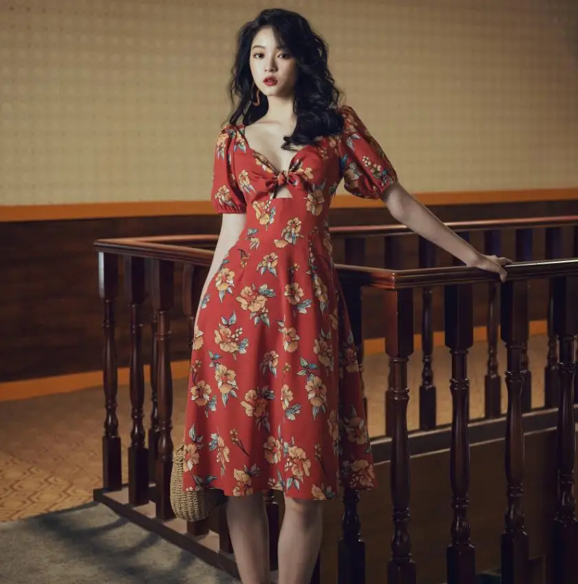 2019 new fashion women's dresses Vintage short sleeve dress summer vacation
2019 new fashion women's dresses Vintage short sleeve dress summer vacation