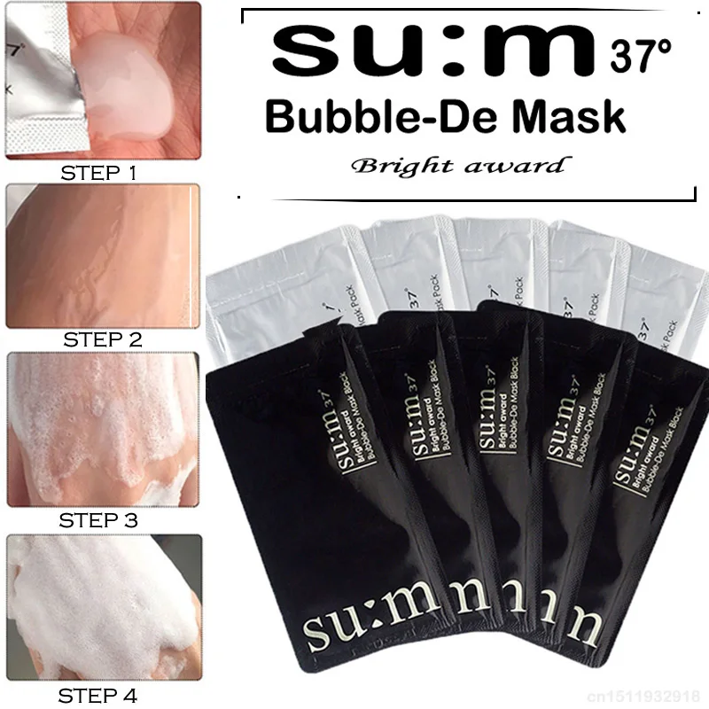 3PCS su:m 37 Carbonated Bubble Clay Face Mask Nutrition Repair Cream Whitening Hydrating Moisturizing Facial Masks Skin Care
3PCS su:m 37 Carbonated Bubble Clay Face Mask Nutrition Repair Cream Whitening Hydrating Moisturizing Facial Masks Skin Care