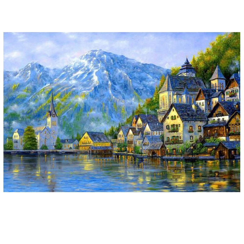 5D DIY Diamond Painting Scenic Crystal Diamond Painting Cross Stitch Landscape Mountain Villa Needlework Home Decorative
5D DIY Diamond Painting Scenic Crystal Diamond Painting Cross Stitch Landscape Mountain Villa Needlework Home Decorative