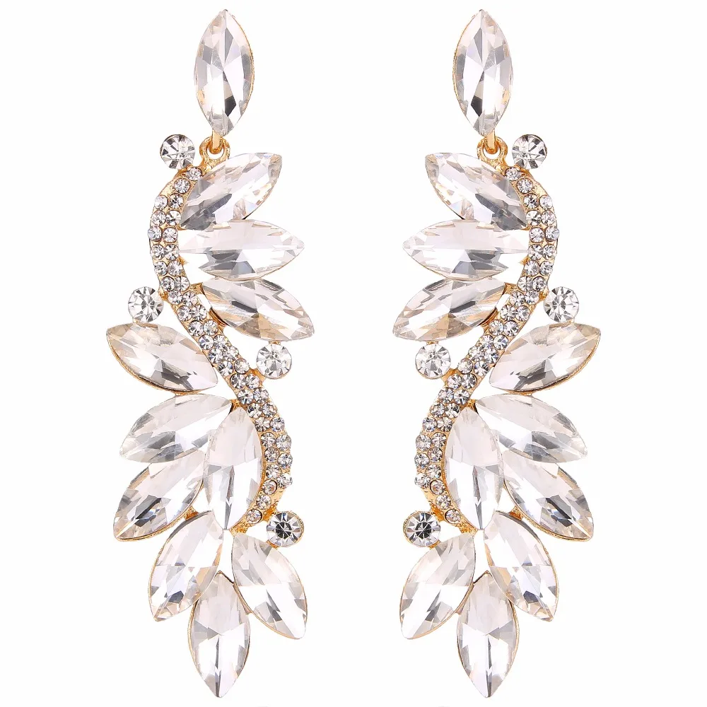 Tuliper Sparkling Flower Romantic Bridal Earrings Austrian Crystal Rhinestone Clip-on Earrings For Wedding Party Jewelry
Tuliper Sparkling Flower Romantic Bridal Earrings Austrian Crystal Rhinestone Clip-on Earrings For Wedding Party Jewelry