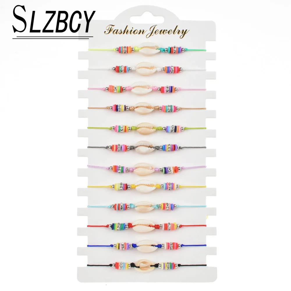 12 pcs/set Soft Clay Shell Charm Bracelets Set for Women Kids Handmade Braided Rope Adjustable Bracelet Anklets Trendy Jewelry
12 pcs/set Soft Clay Shell Charm Bracelets Set for Women Kids Handmade Braided Rope Adjustable Bracelet Anklets Trendy Jewelry