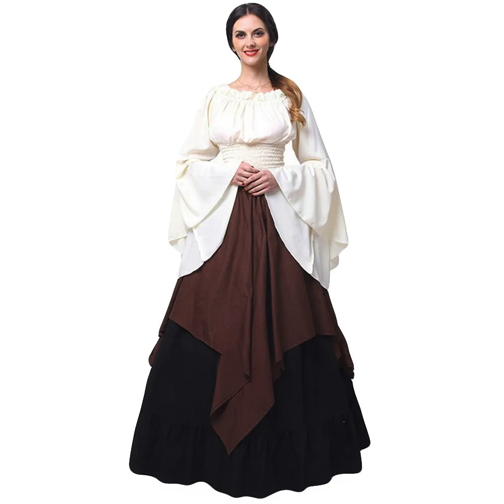 Vintage Female Long Sleeve Color Block Long Party Dress Women Plus Size Renaissance Dresses Ladies elegant clothes robe femme
Vintage Female Long Sleeve Color Block Long Party Dress Women Plus Size Renaissance Dresses Ladies elegant clothes robe femme