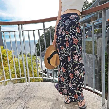Autumn Chiffon Wide Leg Pants Print Wide Leg Pants Women Loose High Waist Women Pants 2019 Casual Quality Trousers Female A3245
Autumn Chiffon Wide Leg Pants Print Wide Leg Pants Women Loose High Waist Women Pants 2019 Casual Quality Trousers Female A3245