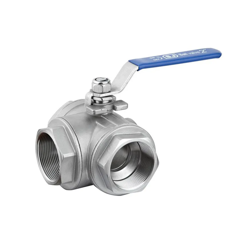 304Stainless steel tee pipe ball valve type T Three-way l-type single-control The switch | Обустройство дома