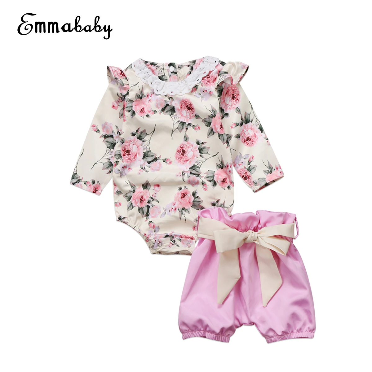 Newborn Baby Girl Floral Long Sleeve Romper+Bow tie Short Pants Outfits Set Clothes 2PCS
Newborn Baby Girl Floral Long Sleeve Romper+Bow tie Short Pants Outfits Set Clothes 2PCS