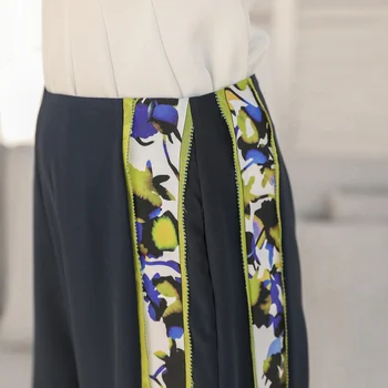 VOA Heavy Silk Wide Leg Pants Luxury Deep Blue Palazzo Flare Pants High Waist Trousers Women Bell Bottoms spodnie damskie K898
VOA Heavy Silk Wide Leg Pants Luxury Deep Blue Palazzo Flare Pants High Waist Trousers Women Bell Bottoms spodnie damskie K898