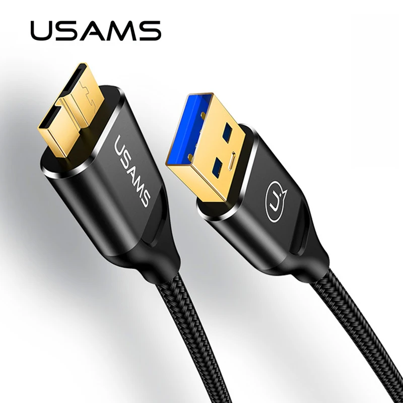 USAMS 2A USB 3.0 Type A to Micro B Data Cable for Samsung Note 3/S5/Note Pro fast charging cable hard disk drive cord charging
USAMS 2A USB 3.0 Type A to Micro B Data Cable for Samsung Note 3/S5/Note Pro fast charging cable hard disk drive cord charging