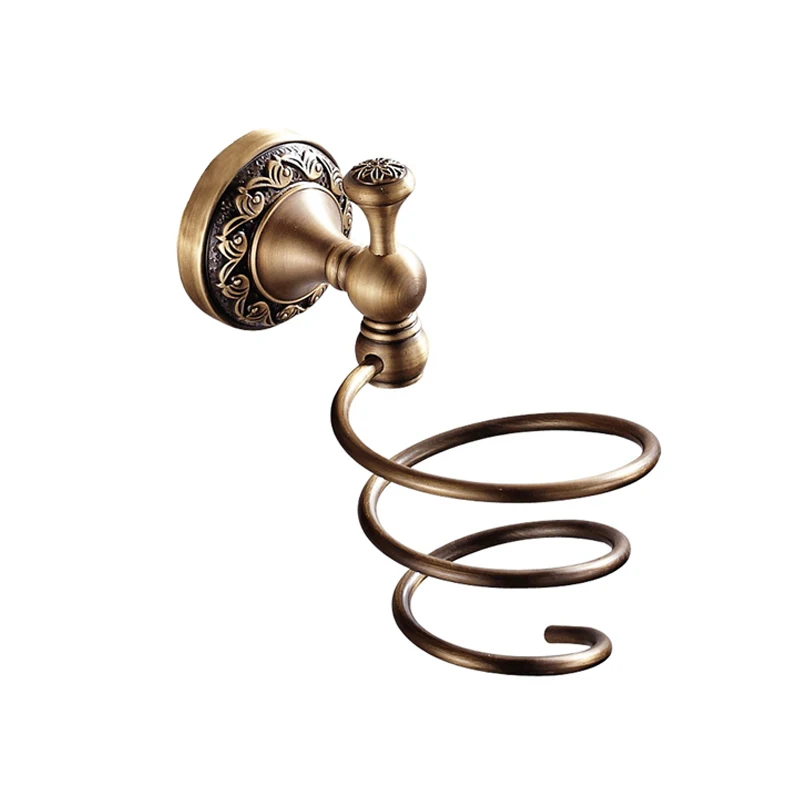 European Antique Hair Dryer Holder Vintage Bathroom Storage Rack Shelf Copper Brass Carved Bathroom Shelf Wall Mounted AU8001
European Antique Hair Dryer Holder Vintage Bathroom Storage Rack Shelf Copper Brass Carved Bathroom Shelf Wall Mounted AU8001