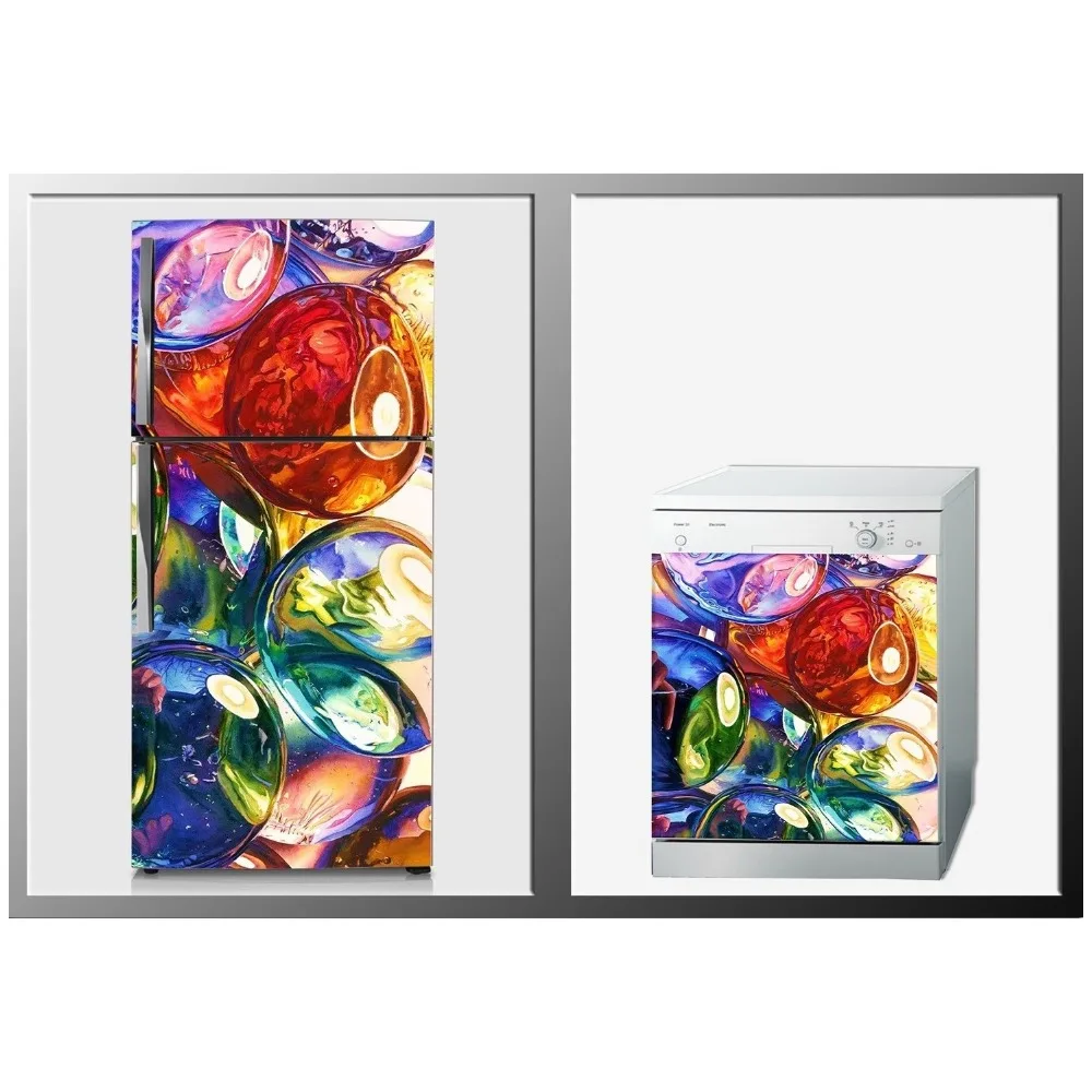 3D Fridge Sticker Colorful Bubbles Refrigerator Dishwasher Door Cover Kitchen Home Decoration Accessories 3d Wall Stickers
3D Fridge Sticker Colorful Bubbles Refrigerator Dishwasher Door Cover Kitchen Home Decoration Accessories 3d Wall Stickers