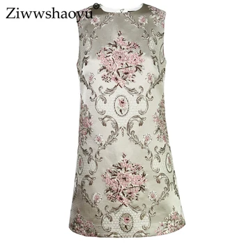 Ziwwshaoyu Fashion Jacquard Mini dresses O-Neck Beading Embroidery temperament Slim dress Spring and summer new women's
Ziwwshaoyu Fashion Jacquard Mini dresses O-Neck Beading Embroidery temperament Slim dress Spring and summer new women's