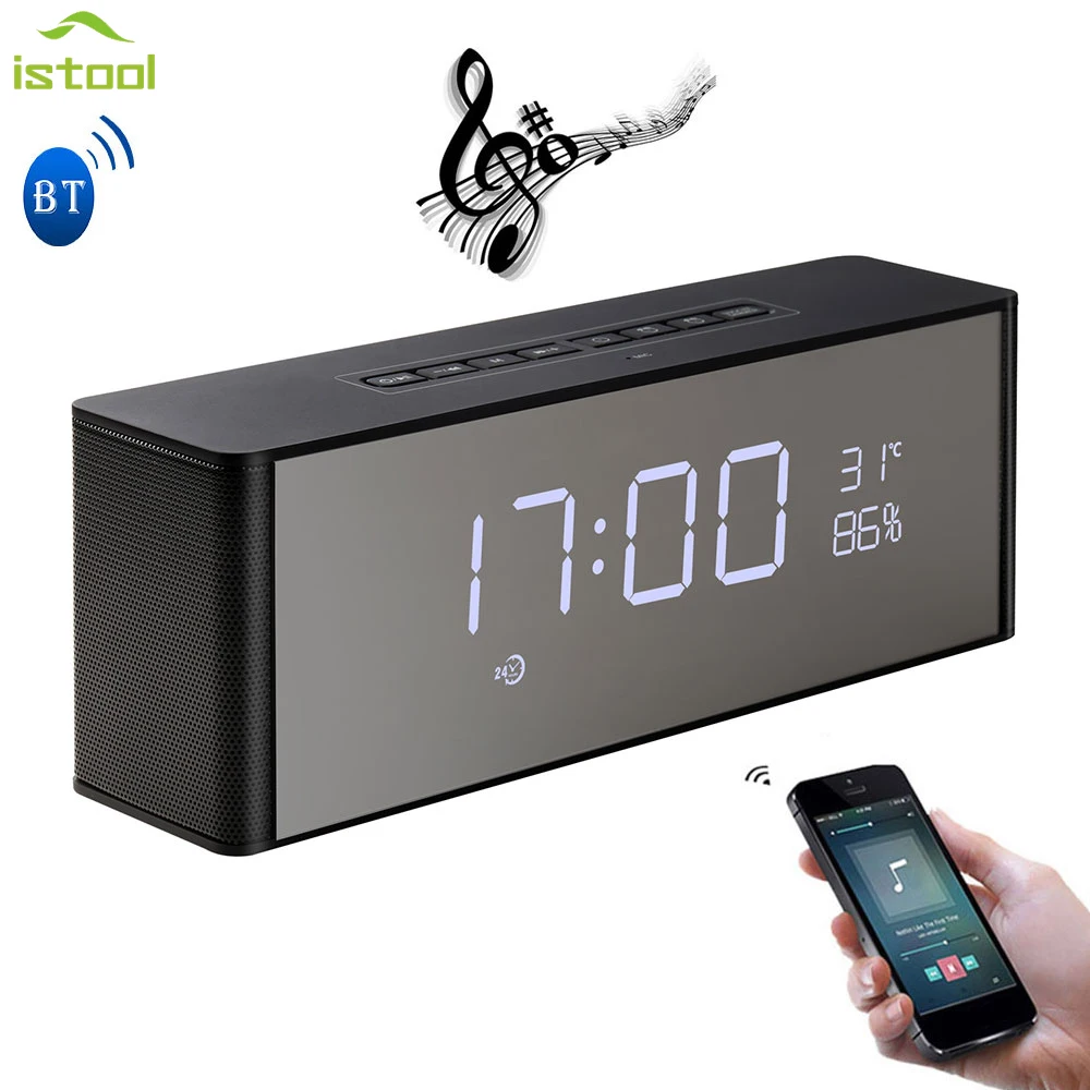 Portable Speaker Smart LED Alarm Clock Radio Stereo Bluetooth PC Speakers For Home Sound Box Soundbar With Subwoofer For xiaomi
Portable Speaker Smart LED Alarm Clock Radio Stereo Bluetooth PC Speakers For Home Sound Box Soundbar With Subwoofer For xiaomi