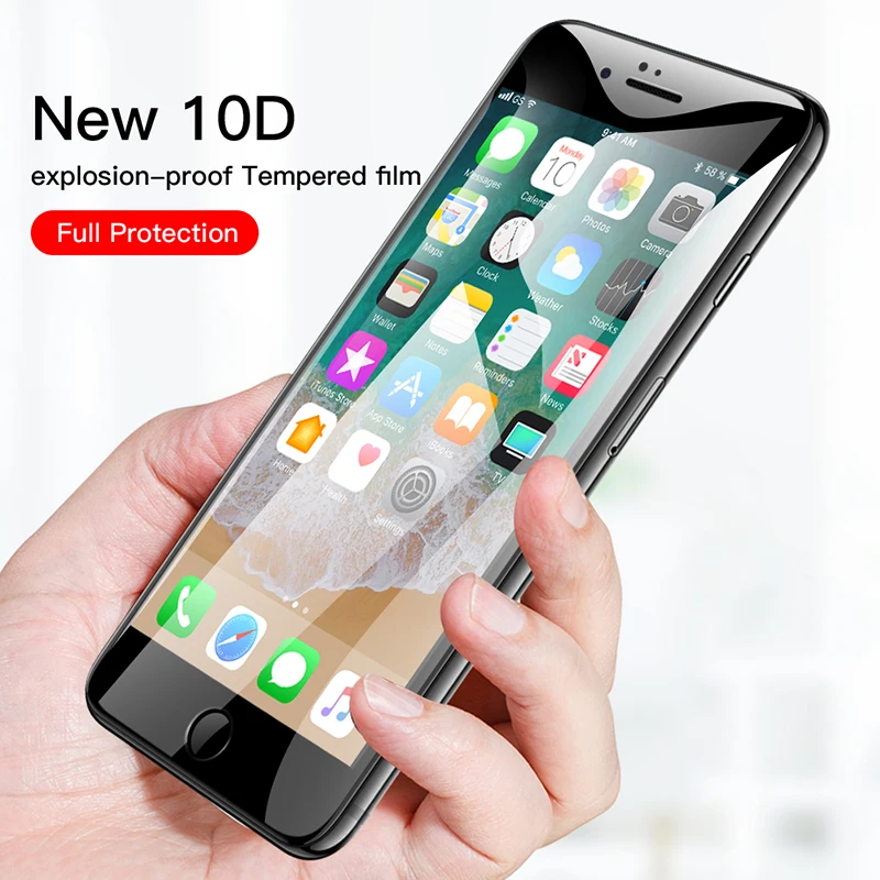 10D Tempered Screen Protector On The For iPhone X 6 6s 7 8 Plus Full Cover Protective Glass For iPhone X XR XS Max
10D Tempered Screen Protector On The For iPhone X 6 6s 7 8 Plus Full Cover Protective Glass For iPhone X XR XS Max
