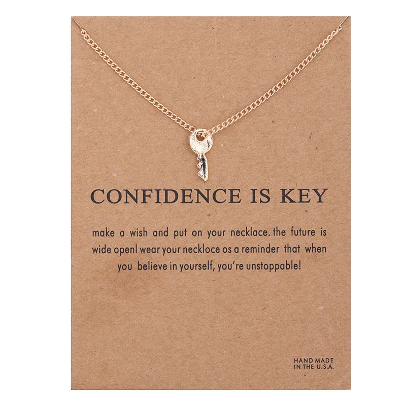 Confidence Key Alloy Gold-color Shorts Chains Clavicle Bib Necklaces & Pendants New Fashion Jewelry For Women
Confidence Key Alloy Gold-color Shorts Chains Clavicle Bib Necklaces & Pendants New Fashion Jewelry For Women