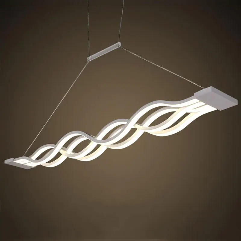 Wave design modern dinning room studyroom kitchen pendant lighting AC 85-260V 80W pendant lamp luminaire bar
Wave design modern dinning room studyroom kitchen pendant lighting AC 85-260V 80W pendant lamp luminaire bar