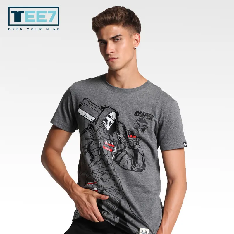TEE7 OW Cotton T shirt Reaper Genji Soldier76 Hanzo Tracer Widowmaker Short sleeve O-neck Fashion T-shirts Mens Casual clothes
TEE7 OW Cotton T shirt Reaper Genji Soldier76 Hanzo Tracer Widowmaker Short sleeve O-neck Fashion T-shirts Mens Casual clothes