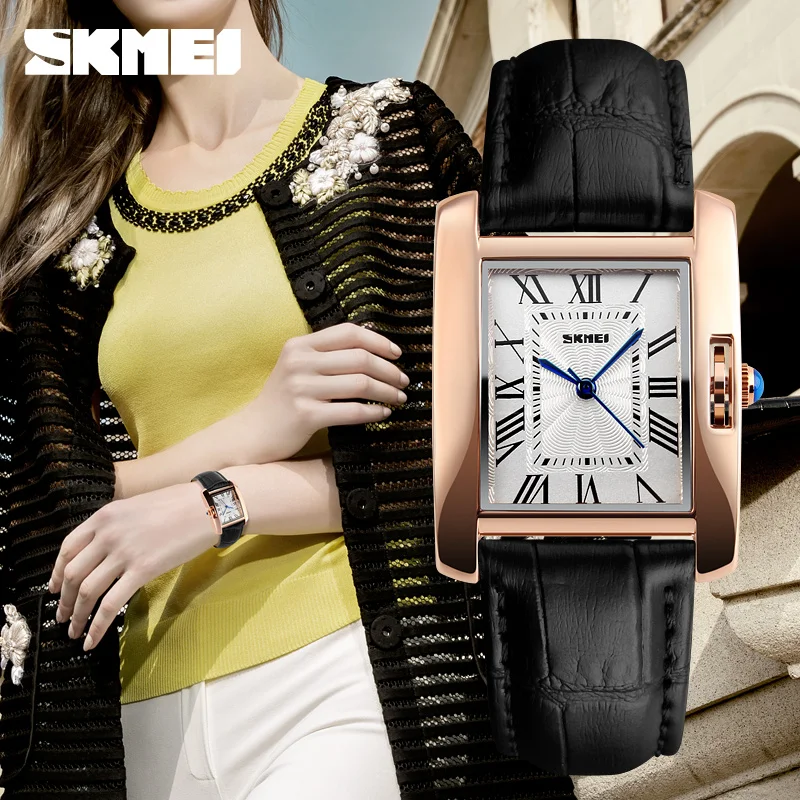 Luxury Brand SKMEI Women Quartz Watch Stainless Steel Case Genuine Leather Waterproof Fashion Casual Watches Lady Wristwatches
Luxury Brand SKMEI Women Quartz Watch Stainless Steel Case Genuine Leather Waterproof Fashion Casual Watches Lady Wristwatches