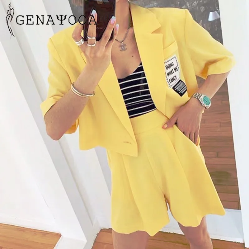 Genayooa High Quality 2 Piece Set Women Casual Streetwear Two Piece Set Top And Pants Korean Style Women Sets Clothes For Summe 
Genayooa High Quality 2 Piece Set Women Casual Streetwear Two Piece Set Top And Pants Korean Style Women Sets Clothes For Summe