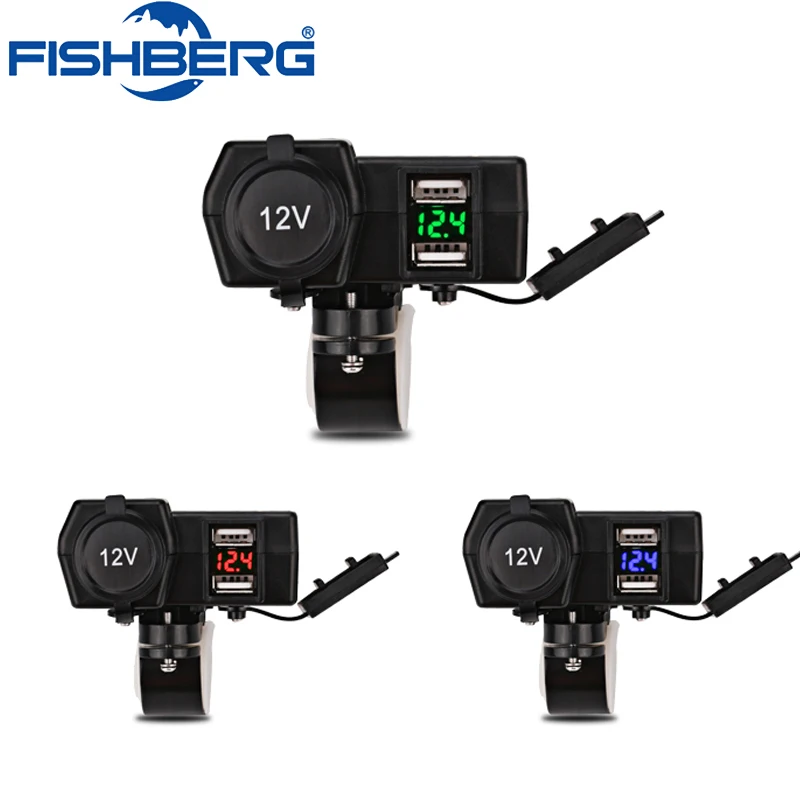 Universal Dual USB Charger Led Volt meter Motorbike Cigarette Lighter USB Socket Adapter 12V For Harley Suzuki Yamaha Kawasaki
Universal Dual USB Charger Led Volt meter Motorbike Cigarette Lighter USB Socket Adapter 12V For Harley Suzuki Yamaha Kawasaki