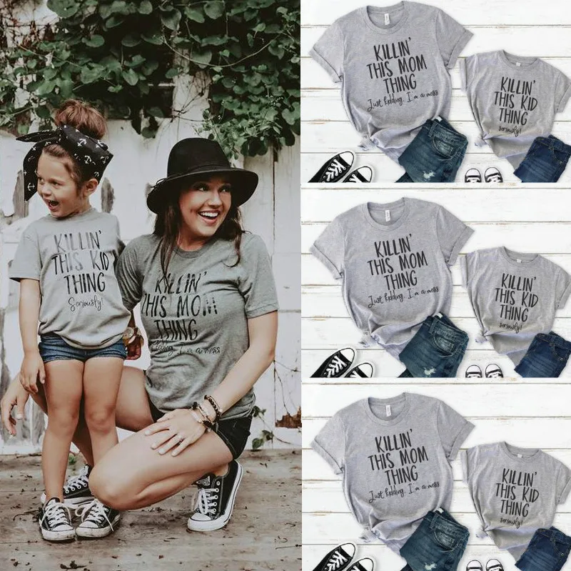Family Matching Outfits Mother and Daughter T Shirt 2019 Summer Short Sleeve Casual Tee Tops Women Kids Girls Clothing
Family Matching Outfits Mother and Daughter T Shirt 2019 Summer Short Sleeve Casual Tee Tops Women Kids Girls Clothing