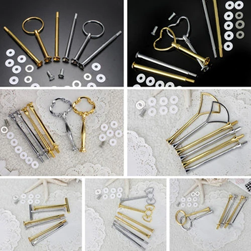 Multi-Style 2 Or 3 Tier Cake Fruit Plate Stand Handle Fitting Hardware Rod Tool Cake Plate Stand
Multi-Style 2 Or 3 Tier Cake Fruit Plate Stand Handle Fitting Hardware Rod Tool Cake Plate Stand