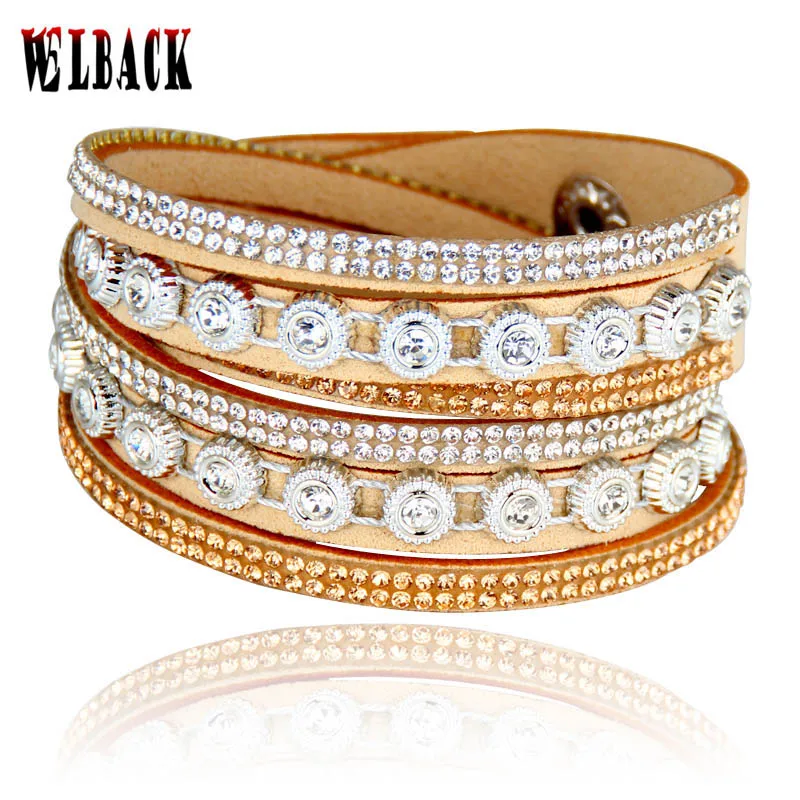 2017 new arrival Toggle-clasps Leather Rhinestone bracelet Multiple layers Retro Charm Bracelets for women
2017 new arrival Toggle-clasps Leather Rhinestone bracelet Multiple layers Retro Charm Bracelets for women
