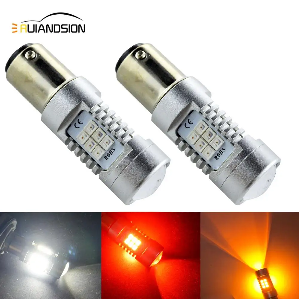 AC12-24V 1157 BAY15D 21 2835 Amber White Red p21/5w BA15D BAZ15D LED Bulbs Lamp Auto rear brake Lights Car Light Source parking
AC12-24V 1157 BAY15D 21 2835 Amber White Red p21/5w BA15D BAZ15D LED Bulbs Lamp Auto rear brake Lights Car Light Source parking