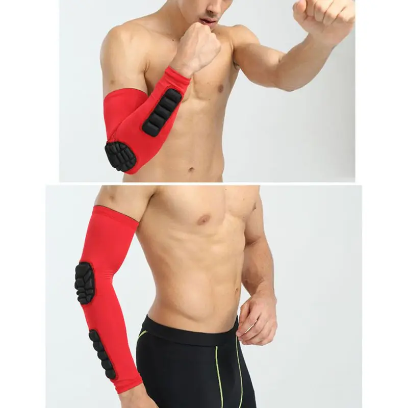 Arm Warmers Sport Basketball Sleeves Honeycomb Anti-collision Non-slip Compression Elbow Pads Protector Armband Safety Band
Arm Warmers Sport Basketball Sleeves Honeycomb Anti-collision Non-slip Compression Elbow Pads Protector Armband Safety Band
