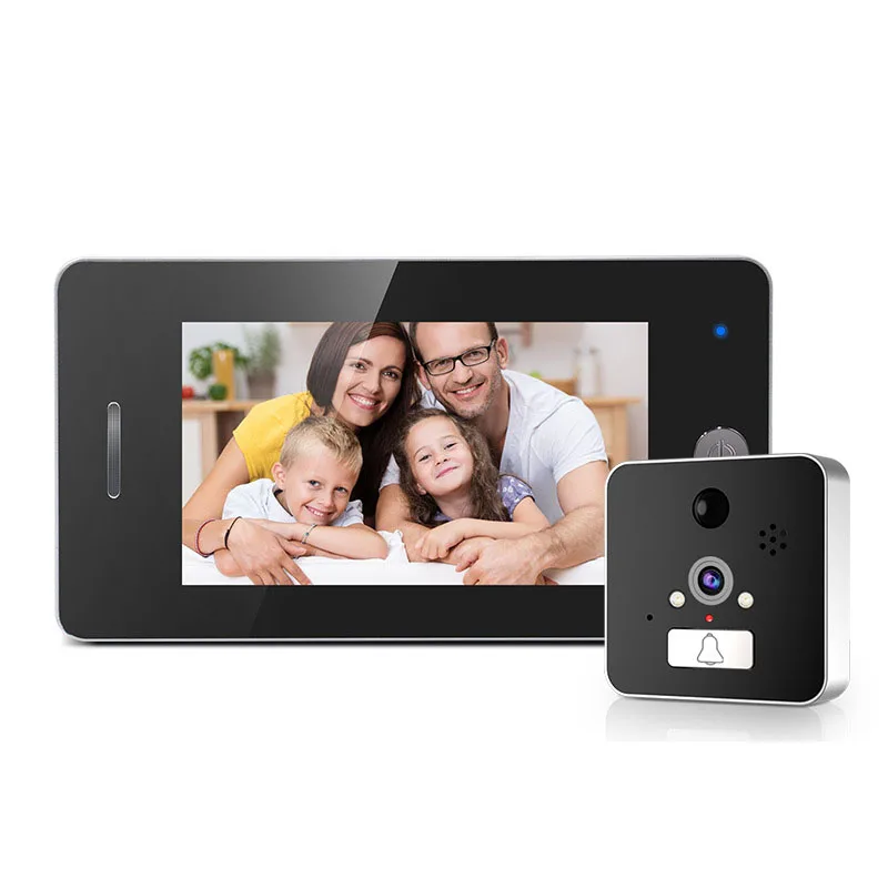 2019 New Arrival WIFI Peephole Viewer Wireless Home Security Doorbell Support Max 32GB TF Card | Безопасность и защита