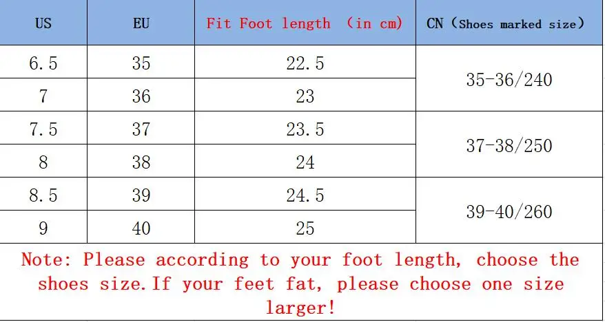 women size
