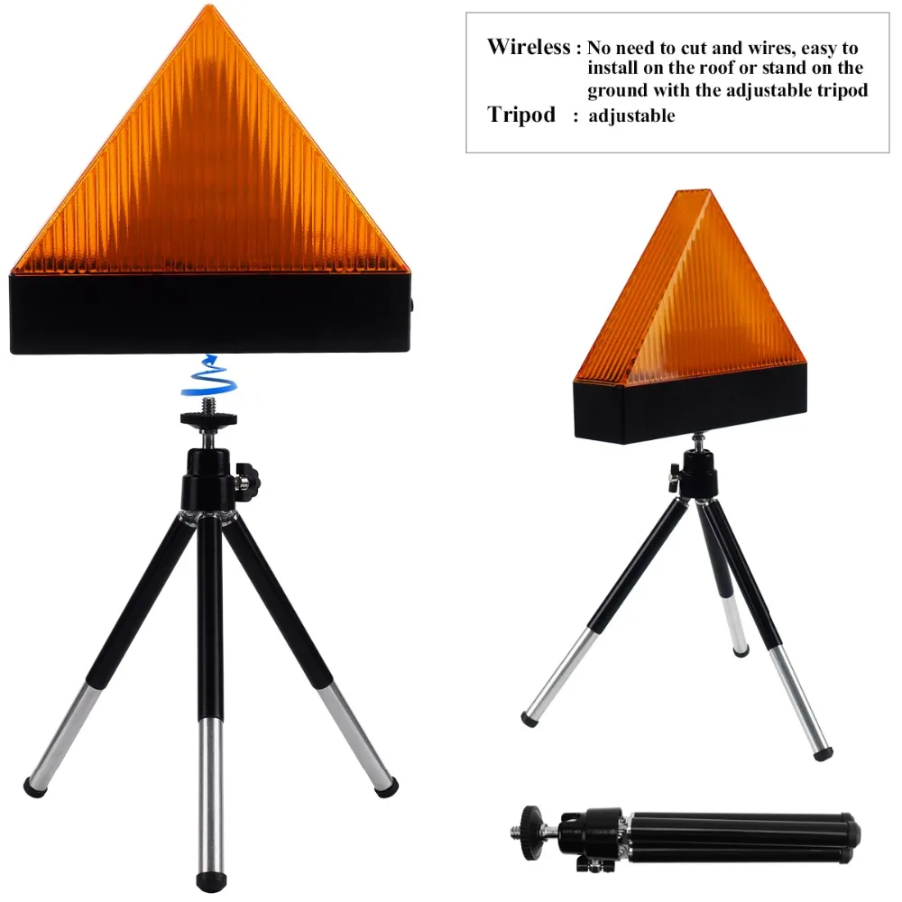 Car Triangle Flashing Warning Strobe Light Tripod Holder Auto Truck Safe Emergency Anti Collision Signal Beacon Lamps
Car Triangle Flashing Warning Strobe Light Tripod Holder Auto Truck Safe Emergency Anti Collision Signal Beacon Lamps