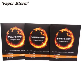 Vapor Storm Dragon Wire 22GA/24GA/26GA Anti Carbon Laydown with Bright Surface Heating Wire RDA RBA RDTA Coil DIY 15 Feet
Vapor Storm Dragon Wire 22GA/24GA/26GA Anti Carbon Laydown with Bright Surface Heating Wire RDA RBA RDTA Coil DIY 15 Feet
