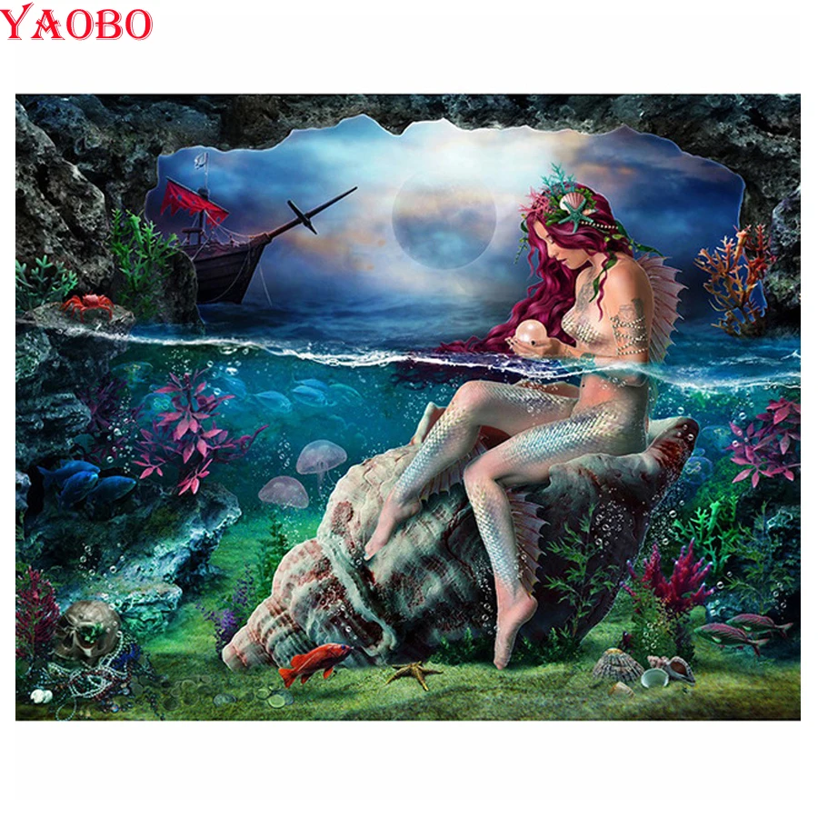 full drill square round 5d diy diamond painting Mermaid Girl 3d embroidery bead cross stitch wall art pictures mosaic decoration
full drill square round 5d diy diamond painting Mermaid Girl 3d embroidery bead cross stitch wall art pictures mosaic decoration