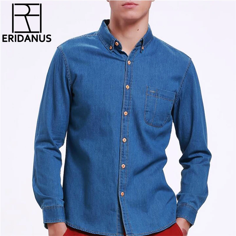 High Quality Fashion Jeans Shirt Long Sleeve Solid Casual Slim Fit Washed Denim Man Shirts Social Cotton Cowboy Clothes 3XL X116
High Quality Fashion Jeans Shirt Long Sleeve Solid Casual Slim Fit Washed Denim Man Shirts Social Cotton Cowboy Clothes 3XL X116