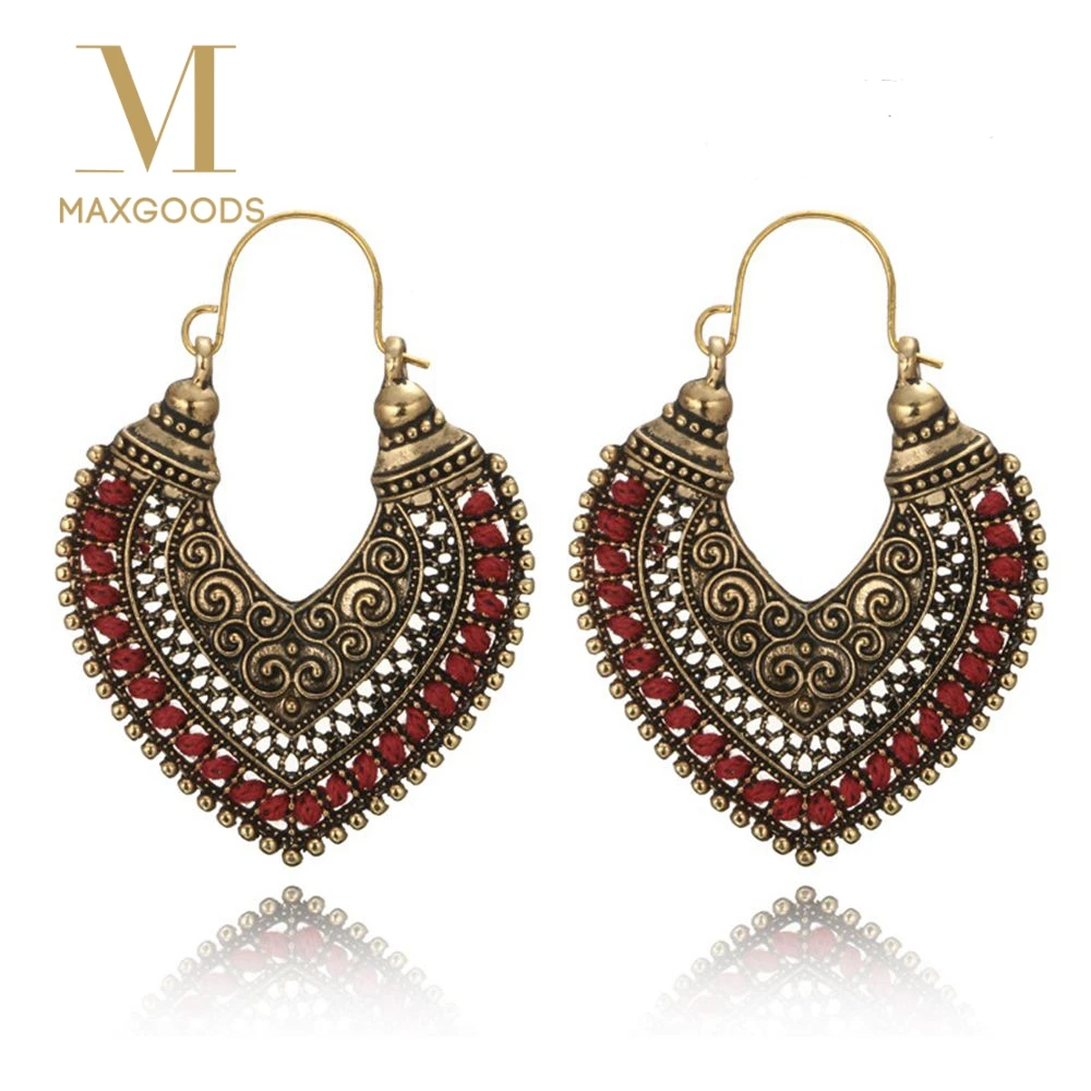 Ethnic Heart Shaped Pendant Dangle Earrings Vintage Carving Hollow Gypsy Earring for Women Girls Jewelry piercing pendientes
Ethnic Heart Shaped Pendant Dangle Earrings Vintage Carving Hollow Gypsy Earring for Women Girls Jewelry piercing pendientes