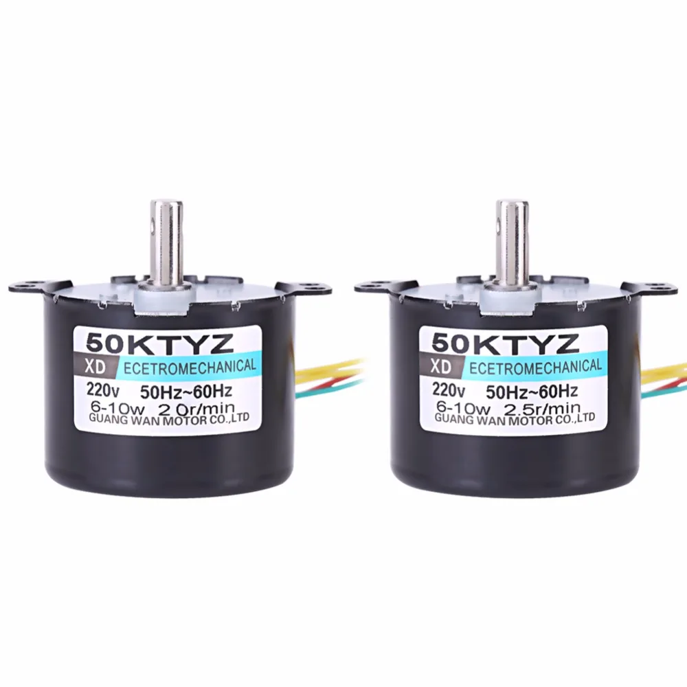 AC220V 10W 0.5A 2.5 20r/min Permanent Magnet Synchronous Motor CW/CCW
AC220V 10W 0.5A 2.5 20r/min Permanent Magnet Synchronous Motor CW/CCW